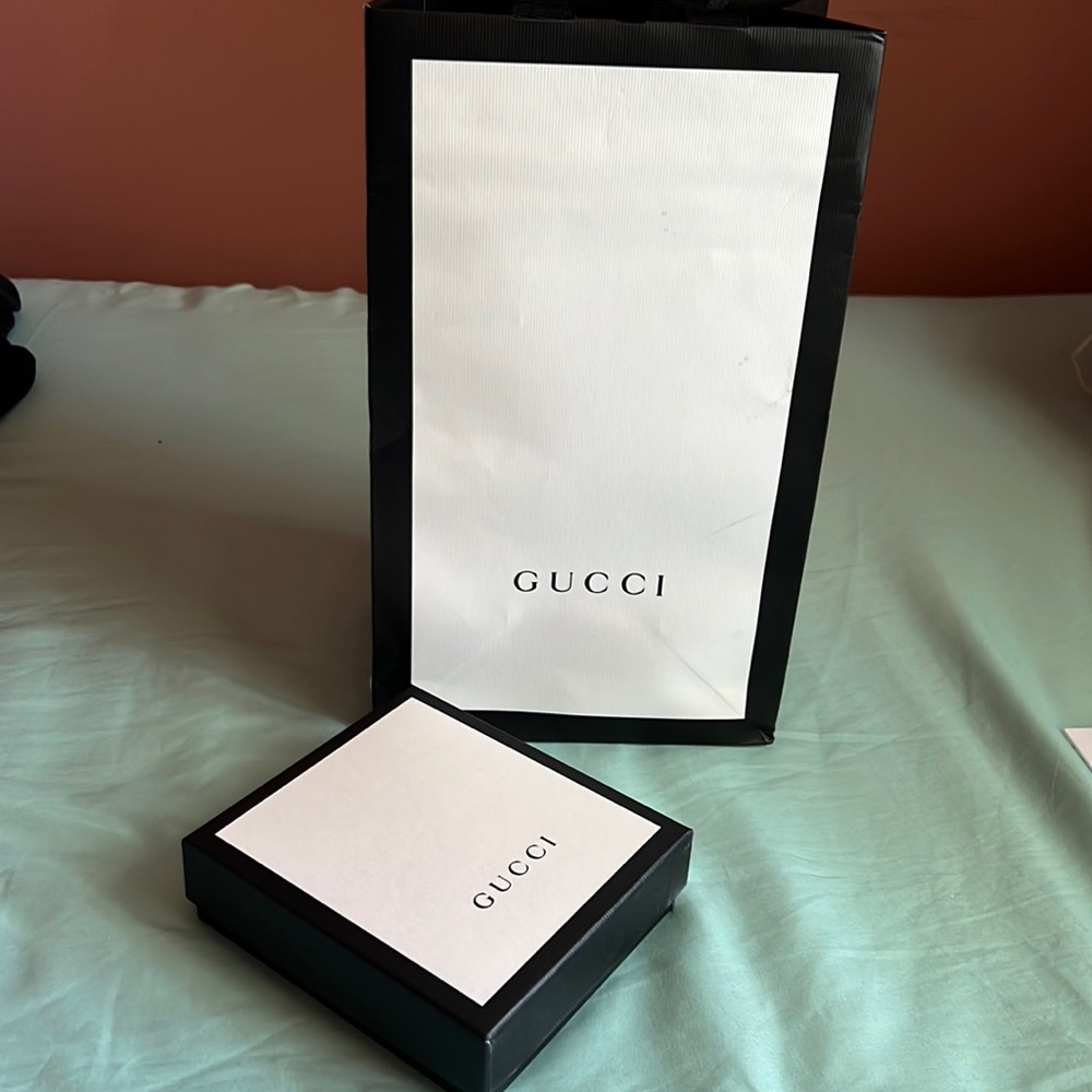 Empty gucci bag , empty dust bag for wallet  , empty gucci box